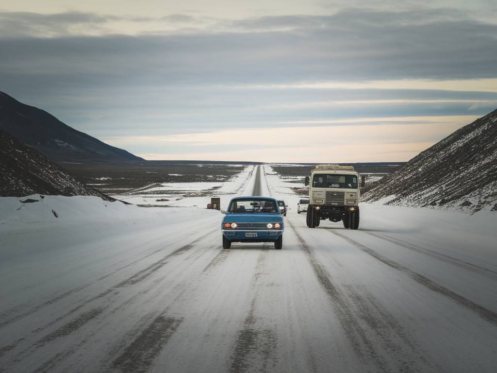 « Comment préparer un roadtrip d'hiver : conseils pour affronter routes enneigées et basses températures »
